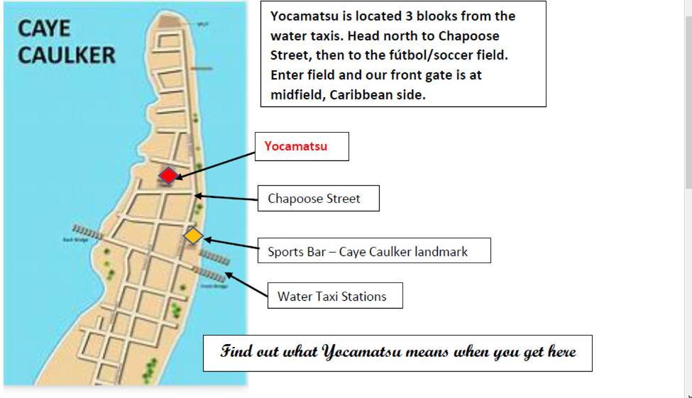 Yocamatsu Bed & Breakfast Caye Caulker Bagian luar foto